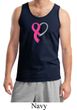 Breast Cancer Awareness Mens Tanktop Ribbon Heart Tank Top