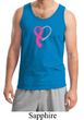 Breast Cancer Awareness Mens Tanktop Ribbon Heart Tank Top