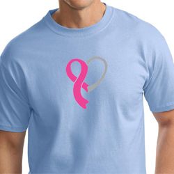 Breast Cancer Awareness Mens Shirt Ribbon Heart Tall Tee T-Shirt Breast Cancer Awareness Mens Shirt Ribbon Heart Tall Tee T-Shirt