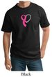 Breast Cancer Awareness Mens Shirt Ribbon Heart Tall Tee T-Shirt
