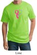 Breast Cancer Awareness Mens Shirt Ribbon Heart Tall Tee T-Shirt