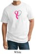 Breast Cancer Awareness Mens Shirt Ribbon Heart Tall Tee T-Shirt