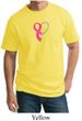 Breast Cancer Awareness Mens Shirt Ribbon Heart Tall Tee T-Shirt
