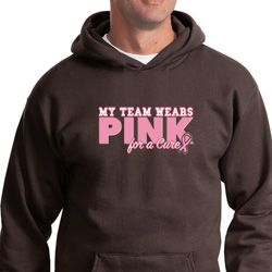 Breast Cancer Awareness My Team Wears Pink For a Cure Hoodie