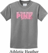 Breast Cancer Awareness My Team Wears Pink For a Cure Kids Shirt