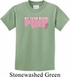 Breast Cancer Awareness My Team Wears Pink For a Cure Kids Shirt