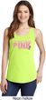 Breast Cancer Awareness My Team Wears Pink For a Cure Ladies Tank Top