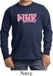 Breast Cancer Awareness My Team Wears Pink Kids Long Sleeve Shirt
