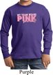 Breast Cancer Awareness My Team Wears Pink Kids Long Sleeve Shirt