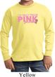 Breast Cancer Awareness My Team Wears Pink Kids Long Sleeve Shirt