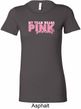 Breast Cancer Awareness My Team Wears Pink Ladies Longer Length Shirt