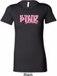 Breast Cancer Awareness My Team Wears Pink Ladies Longer Length Shirt