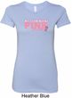 Breast Cancer Awareness My Team Wears Pink Ladies Longer Length Shirt