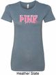 Breast Cancer Awareness My Team Wears Pink Ladies Longer Length Shirt