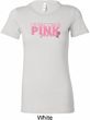 Breast Cancer Awareness My Team Wears Pink Ladies Longer Length Shirt