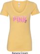 Breast Cancer Awareness My Team Wears Pink Ladies V-Neck Shirt