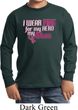 Breast Cancer Awareness Pink for My Hero Kids Long Sleeve Shirt
