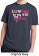Breast Cancer Awareness Pink for My Hero Kids Moisture Wicking Shirt