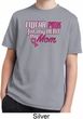 Breast Cancer Awareness Pink for My Hero Kids Moisture Wicking Shirt