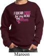 Breast Cancer Awareness Pink for My Hero Kids Sweat Shirt