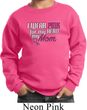 Breast Cancer Awareness Pink for My Hero Kids Sweat Shirt