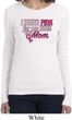 Breast Cancer Awareness Pink for My Hero Ladies Long Sleeve Shirt