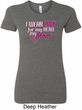 Breast Cancer Awareness Pink for My Hero Ladies Longer Length Shirt