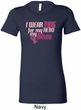 Breast Cancer Awareness Pink for My Hero Ladies Longer Length Shirt