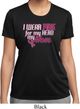 Breast Cancer Awareness Pink for My Hero Ladies Moisture Wicking Shirt