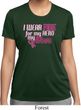 Breast Cancer Awareness Pink for My Hero Ladies Moisture Wicking Shirt