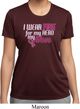 Breast Cancer Awareness Pink for My Hero Ladies Moisture Wicking Shirt