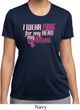 Breast Cancer Awareness Pink for My Hero Ladies Moisture Wicking Shirt