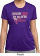 Breast Cancer Awareness Pink for My Hero Ladies Moisture Wicking Shirt