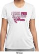 Breast Cancer Awareness Pink for My Hero Ladies Moisture Wicking Shirt