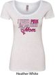 Breast Cancer Awareness Pink for My Hero Ladies Scoop Neck Shirt