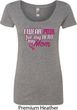 Breast Cancer Awareness Pink for My Hero Ladies Scoop Neck Shirt