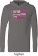 Breast Cancer Awareness Pink for My Hero Lightweight Hoodie Tee