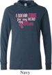 Breast Cancer Awareness Pink for My Hero Lightweight Hoodie Tee