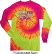 Breast Cancer Awareness Pink for My Hero Long Sleeve Tie Dye Shirt