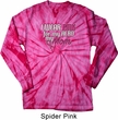 Breast Cancer Awareness Pink for My Hero Long Sleeve Tie Dye Shirt