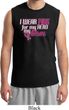 Breast Cancer Awareness Pink for My Hero Mens Muscle Shirt