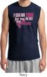 Breast Cancer Awareness Pink for My Hero Mens Muscle Shirt