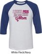 Breast Cancer Awareness Pink for My Hero Mens Raglan Shirt