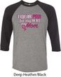 Breast Cancer Awareness Pink for My Hero Mens Raglan Shirt
