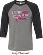 Breast Cancer Awareness Pink for My Hero Mens Raglan Shirt