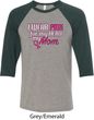 Breast Cancer Awareness Pink for My Hero Mens Raglan Shirt