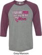 Breast Cancer Awareness Pink for My Hero Mens Raglan Shirt