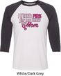 Breast Cancer Awareness Pink for My Hero Mens Raglan Shirt