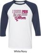 Breast Cancer Awareness Pink for My Hero Mens Raglan Shirt