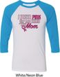 Breast Cancer Awareness Pink for My Hero Mens Raglan Shirt